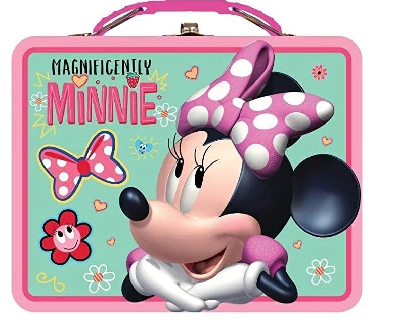 Disney Minnie Mouse Lunch Box New 7.5''x6''x3'' Lunchbox Aqua