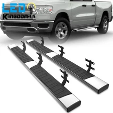 6" Running Boards for 2019-2026 Ram 1500 New Body Quad Cab ABS Side Nerf Bars SS