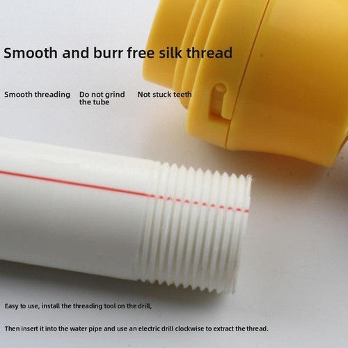 Thread Maker Tool For Electric Drill ,Plastic Pipe Set,Pipe Kit Tap Die B3S8 - Picture 6 of 9