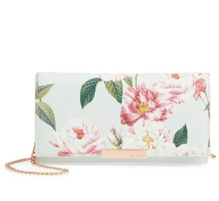 NWT Ted Baker SEMAJ Iguazu Leather Matinee Shoulder Bag Grey 179