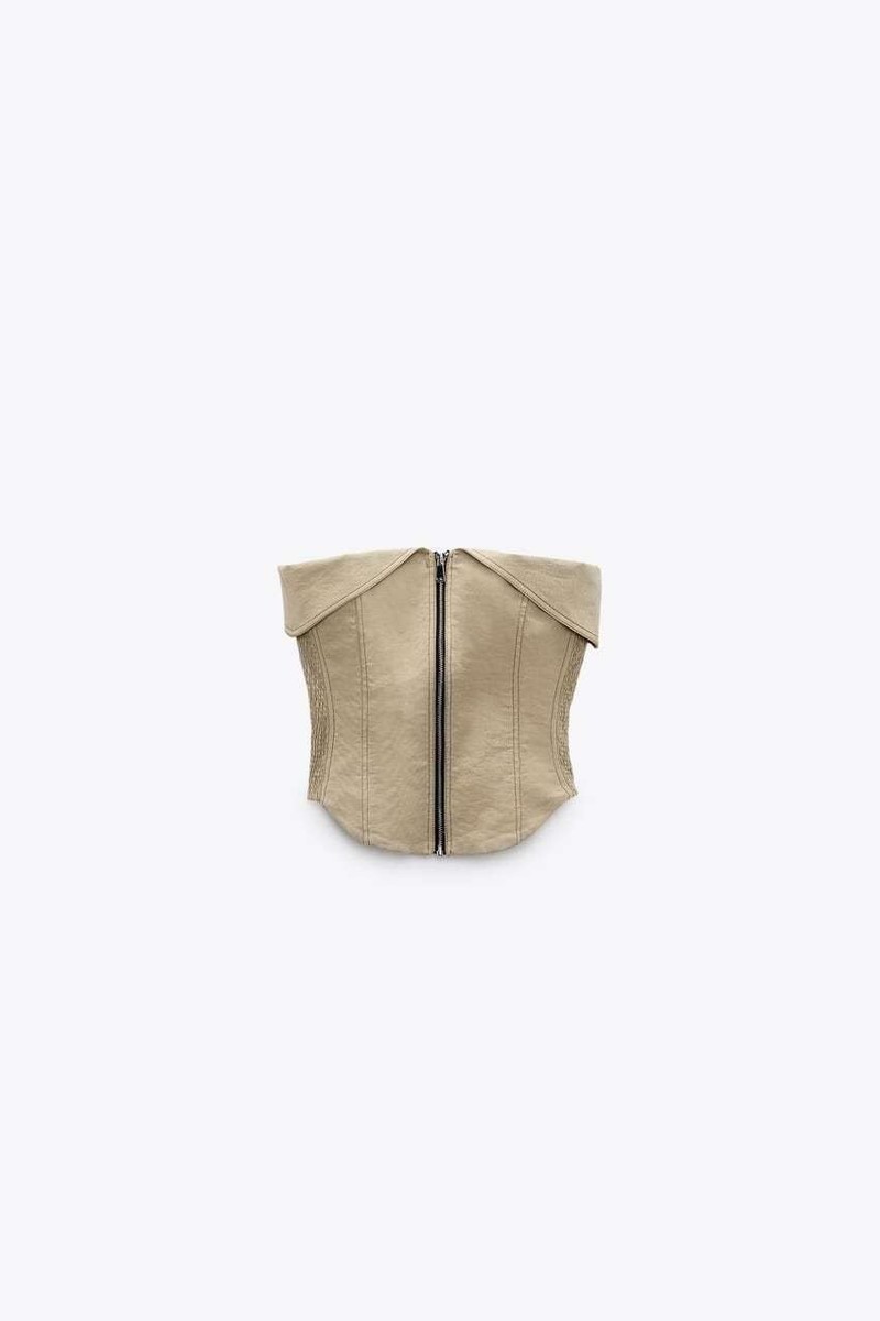 eaphi RIB KNIT BUSTIER【secret】 eaphi RIB KNIT BUSTIER【secret】