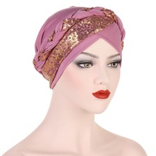 Women Hijab Muslim Head Wrap Turban Braids Headwear Bonnet Cap Beanies Hat Chemo