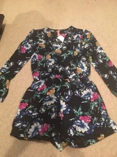 Eight Sixty Floral Romper Size Medium NWT