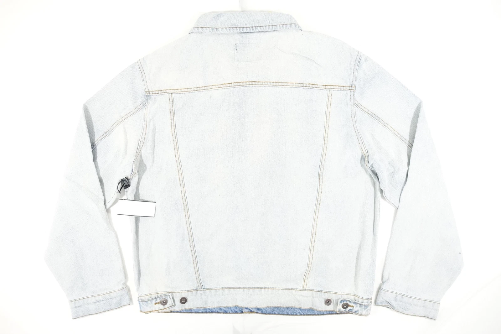 LAZER FADED BLEACHED BLUE XL TRUCKER DENIM JEAN JEANS JACKET MENS NWT NEW - product detail image 9