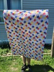 Vintage Hand Quilted Baby Blanket With Baby On Rocking Horse. Beginner Quilter.  — photo 2