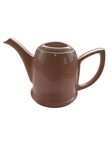 Vintage Mid Century HALL CHINA Teapot, Made For Forman Family Pink Stoneware - Picture 9 of 13