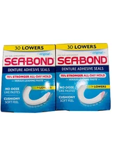 *Lot of 2 Boxes* Sea-Bond Lower Adhesive Denture Seals, Original, 30 Ct
