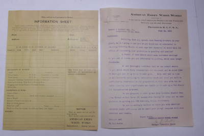 1918 Lamson Goodnow WW1 American Emery Wheel Works Providence RI