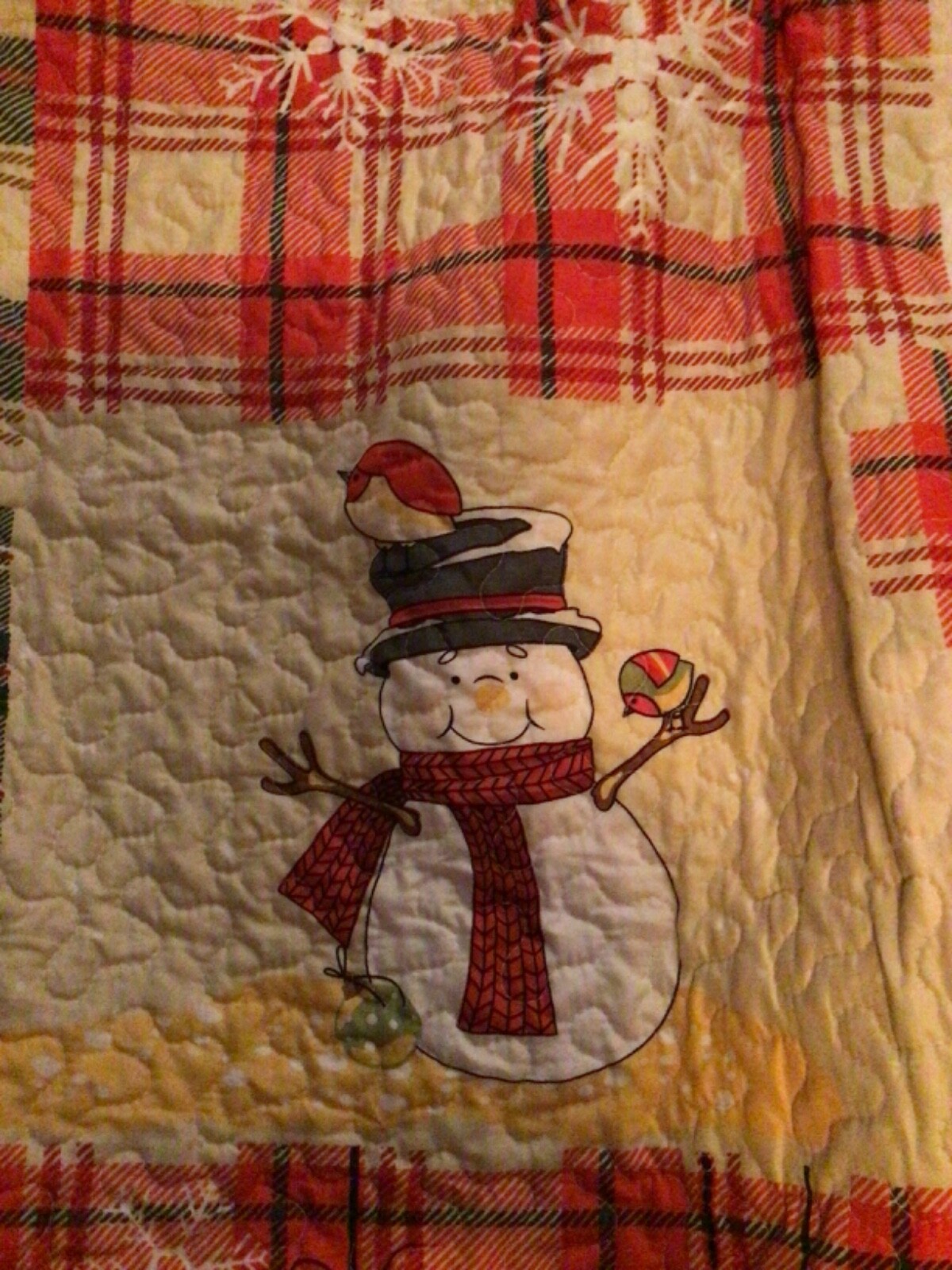 MarCielo Luxury Xmas King Quilt Set 3pc quilt & shams Red Green