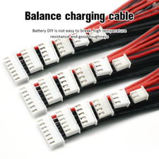 5/10pcs Super Soft 100mm Plug Wire 1S-6S Lipo Battery Balance Charger Cable Plug