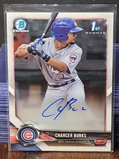 2018 Bowman Chrome - Prospect Autographs Charcer Burks #BCPA-CB (AU, RC)