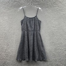 Ann Taylor LOFT Dress Women's XS Black Spaghetti Strap Babydoll Dress