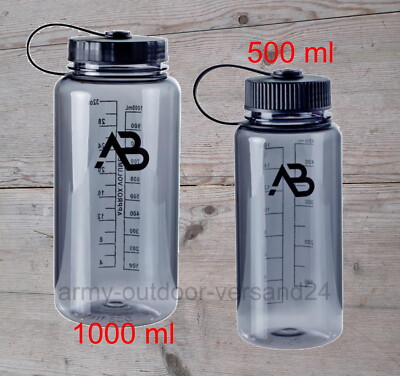 TRITAN Trinkflasche mit Weithals 100% BPA frei Feldflasche Wasserflasche 1 Liter