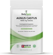 Agnus Castus 1000mg Tablets, Bodygenix UK | Menopause Fertility Supplement