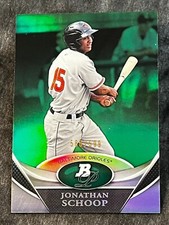 2011 Bowman Platinum GREEN REFRACTOR PROSPECT ROOKIE Jonathan Schoop 588/599