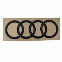 Audi Q3 Emblem Schwarz Hinten Heckklappe Logo Ringe Selbstklebend 8V7071802
