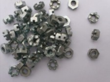 1/4" UNF SLOTTED / CASTLE  NUTS X 50