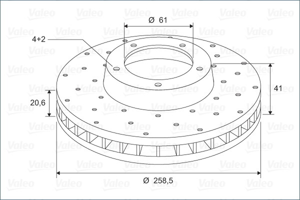 Disque de frein avant Valeo 886208 contre les vibrations au freinage en descente