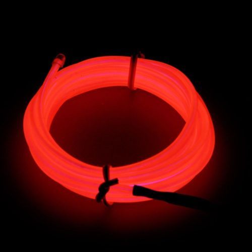12V Car Home Interior LED EL Wire Strip Tube Rope Neon Glow Light Line 1m - Picture 12 of 22