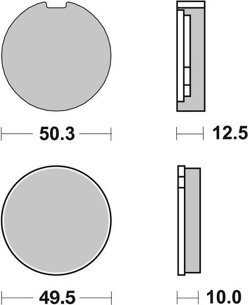 Pastilla de freno de cerámica SBS 503HF para SUZUKI GT 250 1973 - 1977 Foto 2 de 2