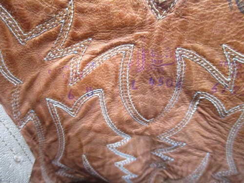 Stivali western vintage JUSTIN etichetta bianca pelle marrone donna taglia 6 B #L 4506 - Foto 8 di 10