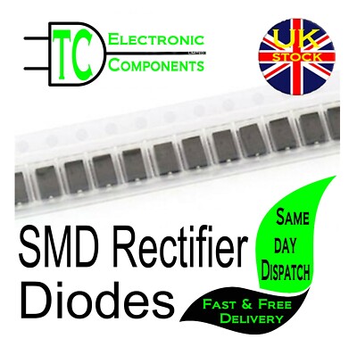 SMD Gleichrichterdioden DO214AC ES1D bis ES1M M1 bis M7 SS12 bis SS510 US1J bis US1M