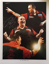 Phil Taylor Darts Legend signed 16x12 montage photo G Approved dealer Phil Taylor Darts Legend signed 16x12 montage photo G Approved dealer