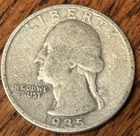 1935 Washington Silver Quarter, Average Circulated 90% Silver Vintage Coin #1