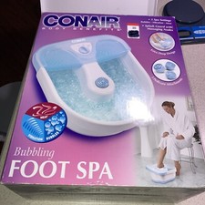 Con air body benefits bubbling foot spa with vibration and heat new inbox