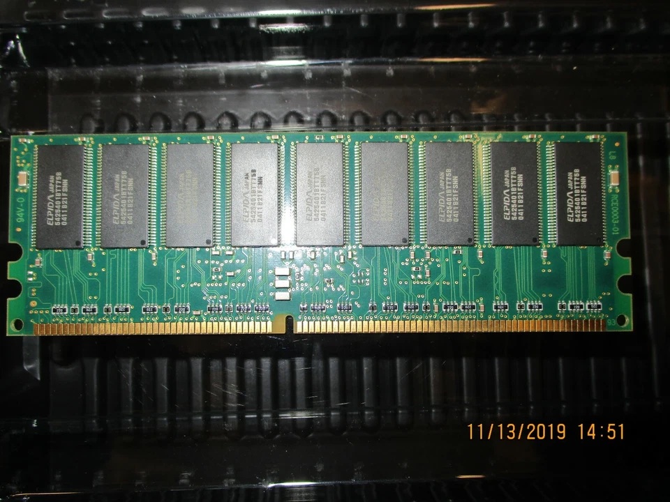 ELPIDA - HB54A5129F1-10B - PC1600r DDR 512MB ECC Reg Memory - Image 3 of 4