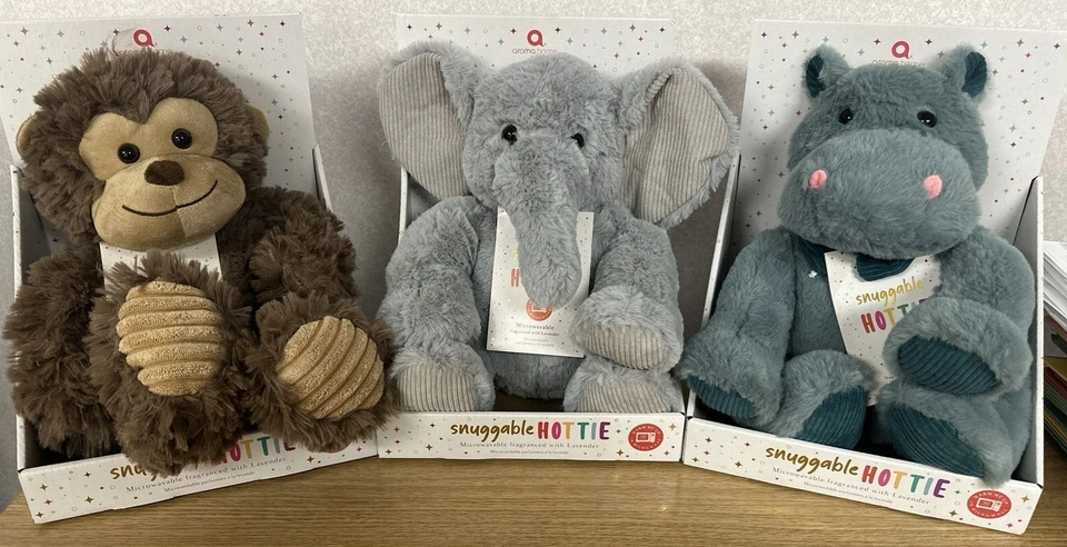 Aroma Home Microwavable Snuggable Animal Hottie in 3 Designs