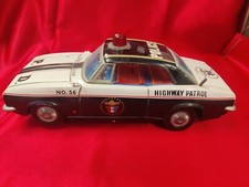 Antique Tin Toy Japanese Masudaya 1967 Chevrolet Camaro 56 Police Car Japan