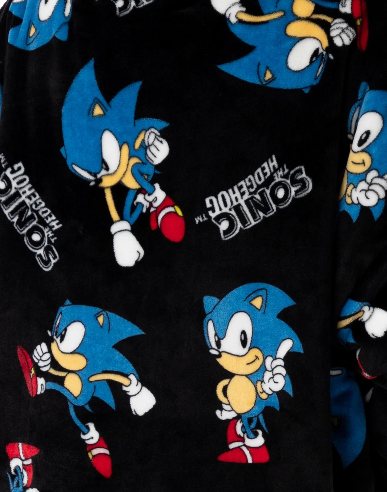 Sonic the Hedgehog Black Blanket Hoodie