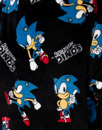 Sonic the Hedgehog Black Blanket Hoodie