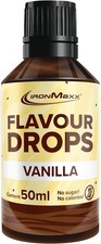 Ironmaxx Flavour Drops - Vanille 50Ml | Kalorienfrei & Zuckerfrei | Vegane Aroma