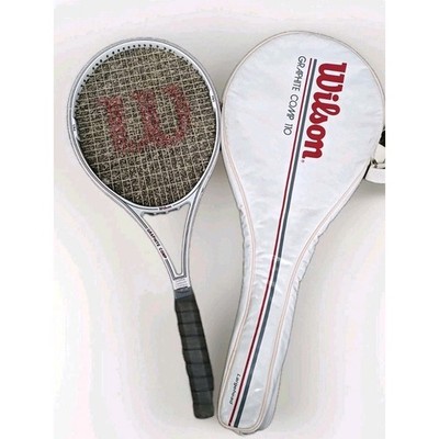 Wilson Graphite Comp 110 Largehead Tennis Racket   NOS Unused w/ Cover