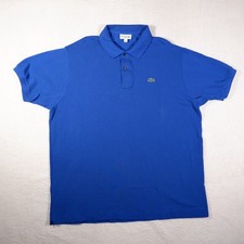 Lacoste Men's Short sleeve Polo shirt Blue 8 3XL Slim fit Cotton