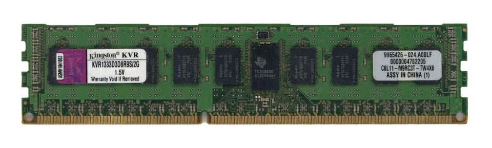 KINGSTON 2 GB DDR3 PC3-10600R 1333 MHz KVR1333D3D8R9S/2G 9965426-024.A00LF ECC - Bild 2 von 2