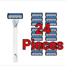 Men's Razor Set with 1 Handle and 36 Replacement Blades 5-Layer Shaving System !