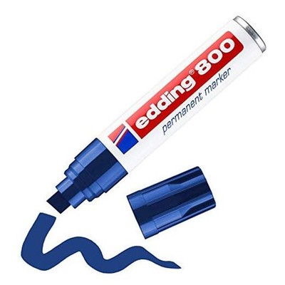  800 permanent marker - blue - 1 pen - chisel nib 4-12 mm - 06: 1 pen - blue