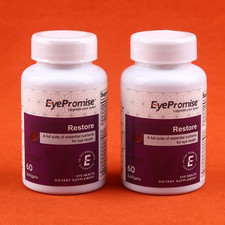 EyePromise Restore Supplement-Complete Macular Health Formula-60 Softgels-2 Pack