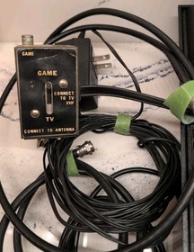 Atari 2600 Console W/ Adapter, 2 Joystick, 2 Set Paddles Connect To TV Untested