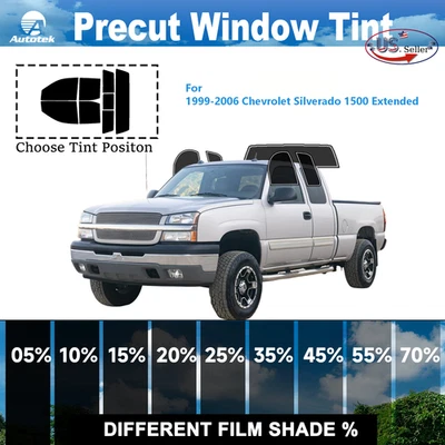 Computerized Custom PreCut Window Tint Film Kit For ALL Chevrolet Pickup Truck - Image 1 of 4