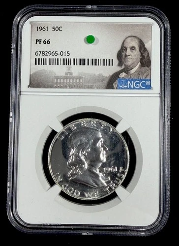 1961 50c Franklin Silver Proof Half Dollar NGC PF66 #4632