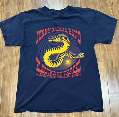 #ad Jerry Garcia Band Electric On The Eel T Shirt Full Size S 5XL $20.99