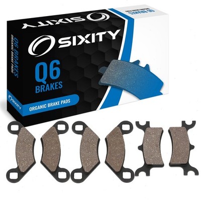Front + Rear Organic Brake Pads 2006 Polaris Sportsman 700 MV Set Full Kit  hj