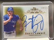 2013 Brett Lawrie Topps Tribute Auto /15 #TA-BL2