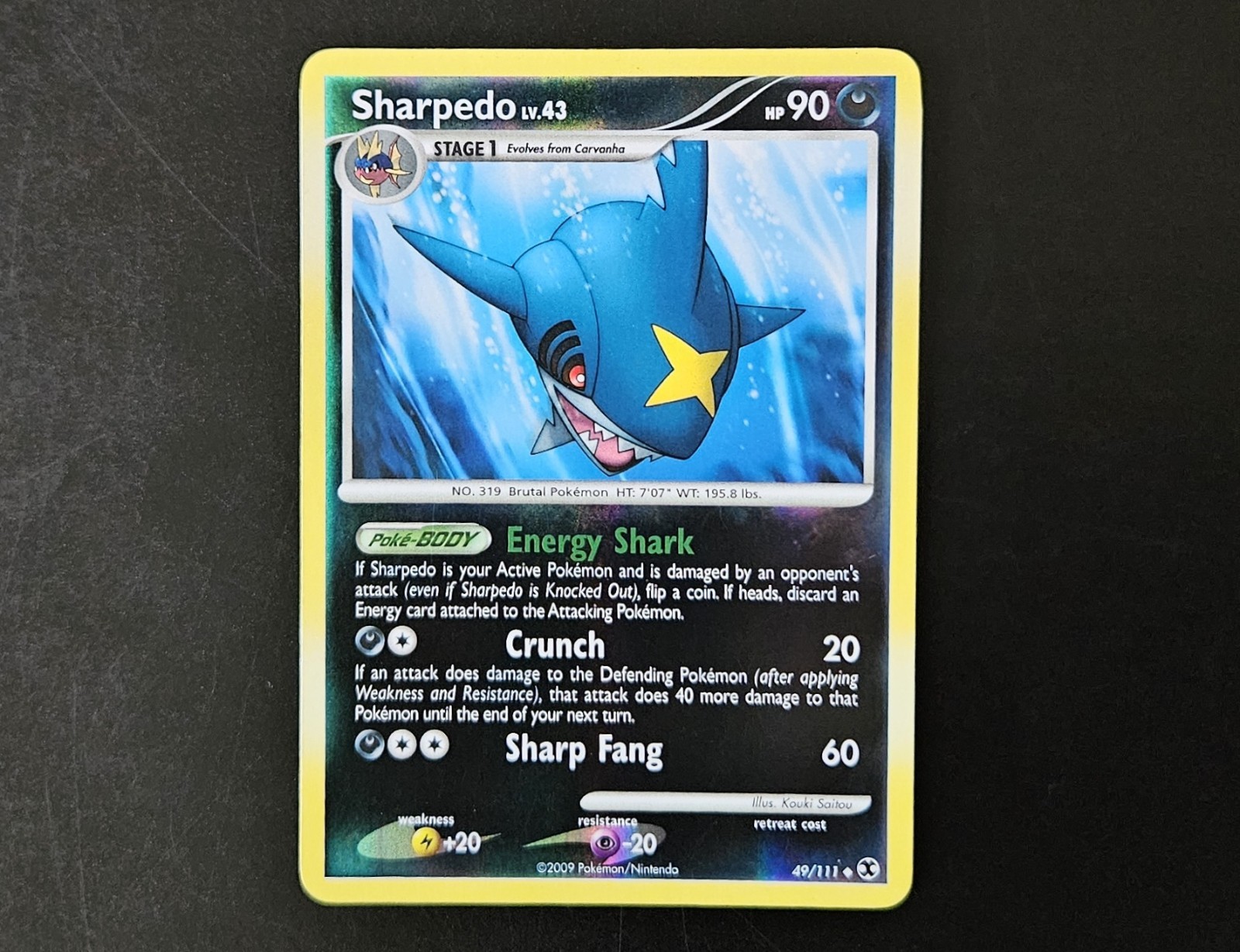 Sharpedo 49/111 Rising Rivals Reverse Holo LP