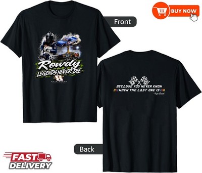 Kyle Busch #8 Rowdy 1985-2026 Memorial NASCAR Tribute Racing Shirt