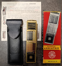 ADDIATOR UNI-LUX No.55 calcolatrice meccanica vintage